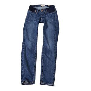 Madewell Jeans Womens 26 Blue Maternity Skinny Over the‎ Belly Low Rise Stretch